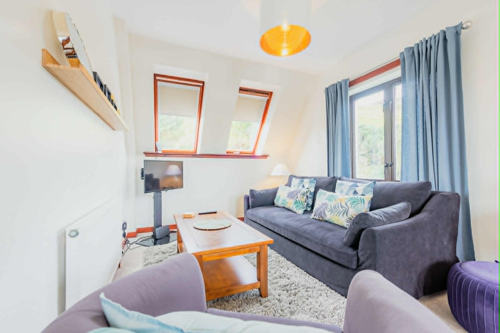 Light-filled apartment living room