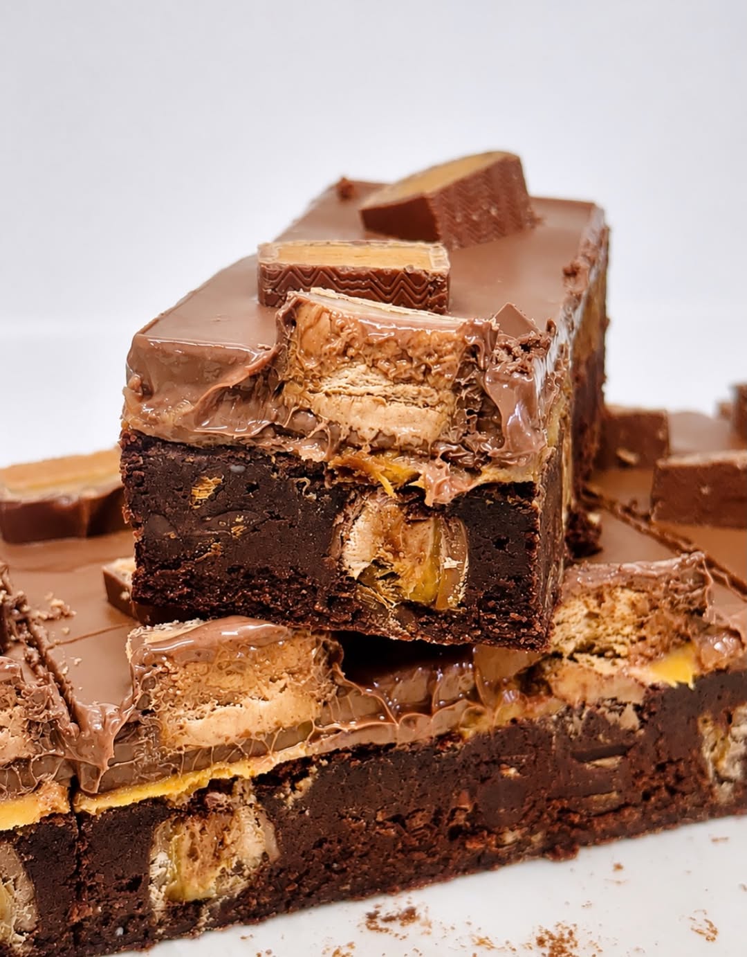 Mars Bar millionaire brownie made at The Quay House